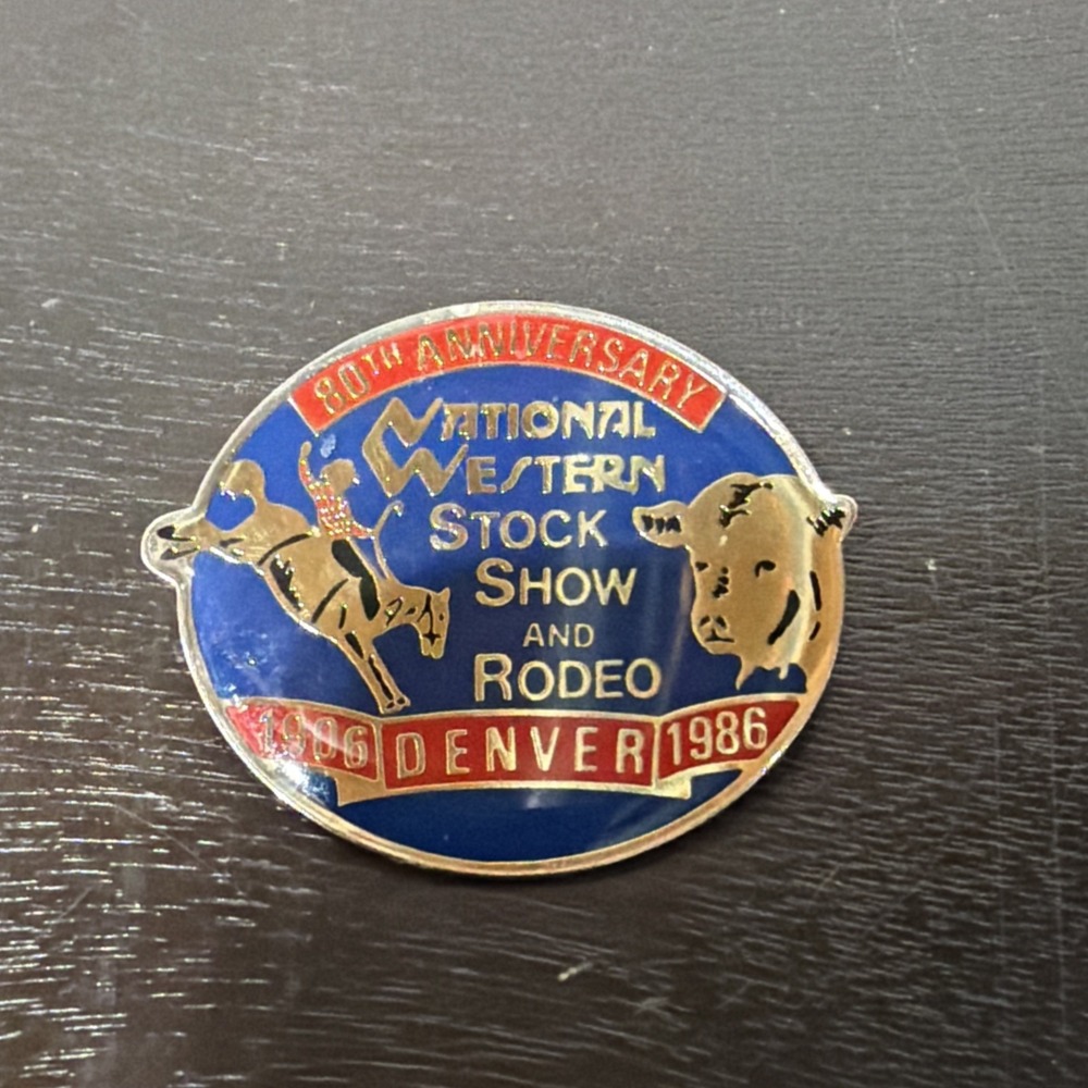 Vintage‎ 1986 Denver, CO 80th Anniv National Western Stock Show Livestock Pin